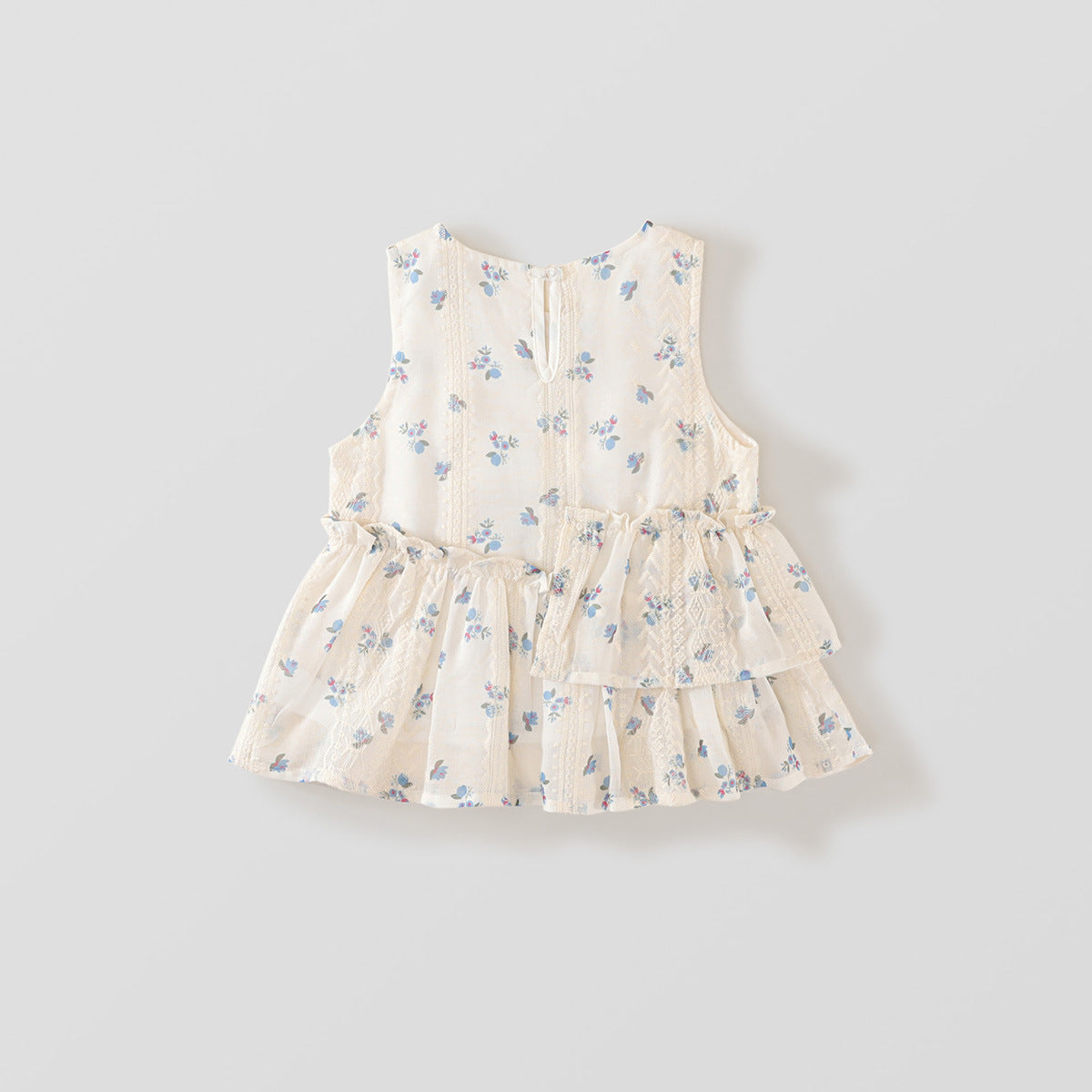 Girl's Lace Embroidered Sleeveless Vest Top