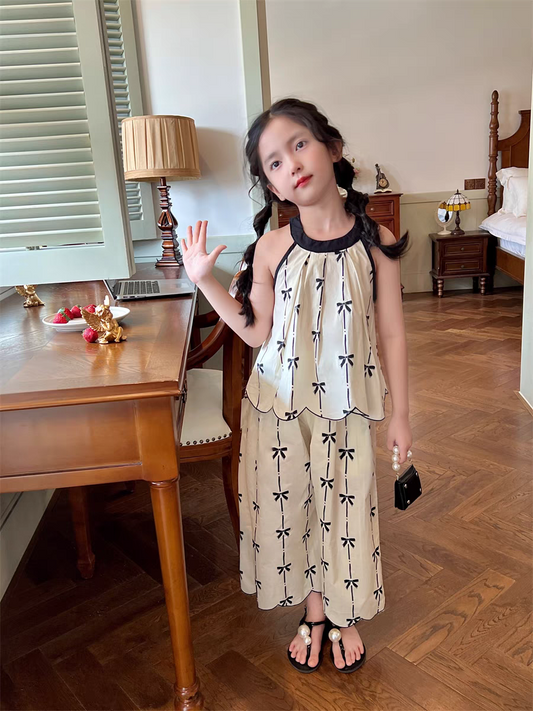 Girl's Stylish Cotton Print Set